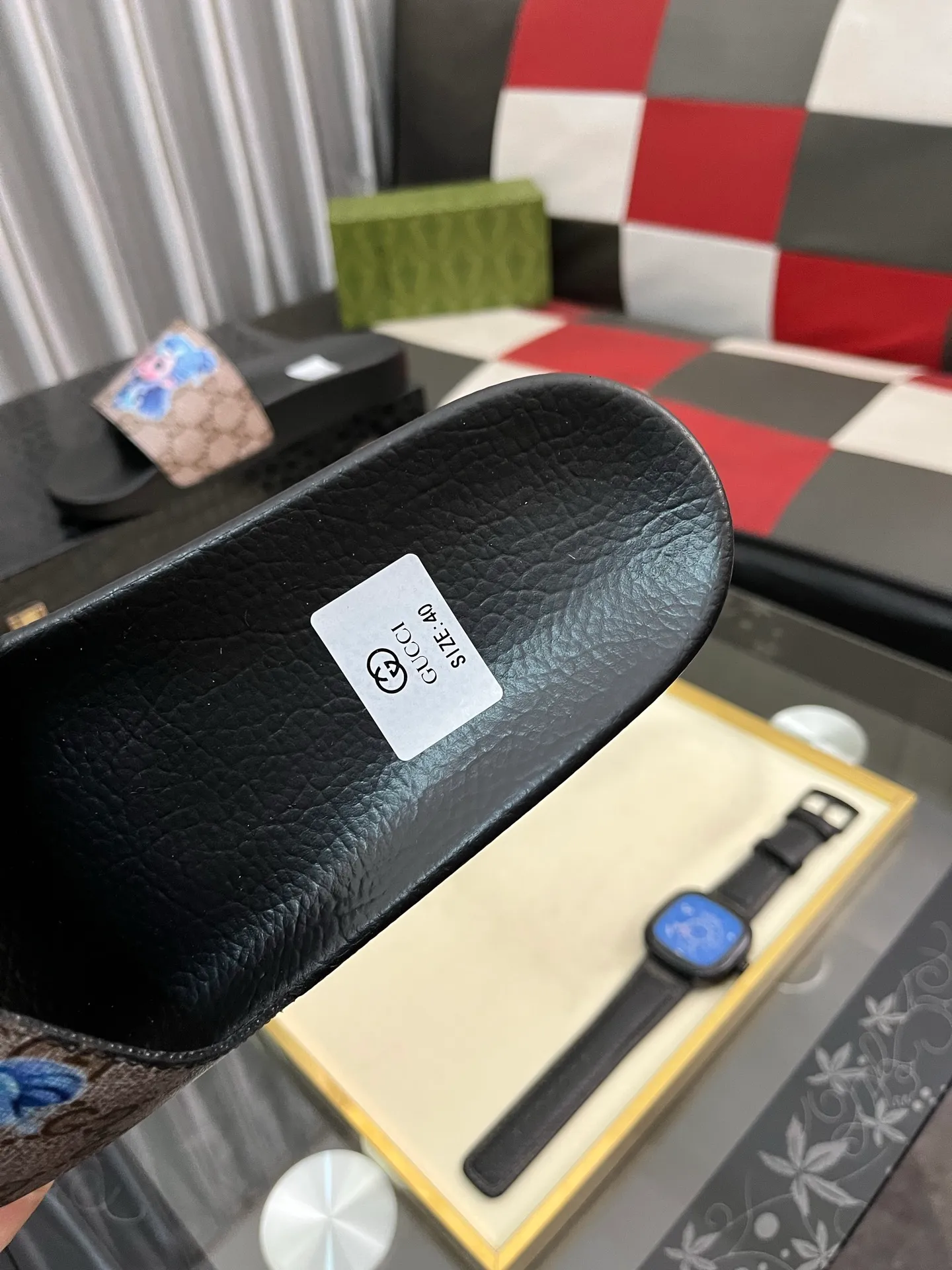 Men's Men's Shoes💰220⌚️⌚️ＧＵＣＣＩ.Gucci.Official website 1:1 popular slippers on sale! Original original material 🩴 SIZE: 38-46 (45.46 non-refundable)